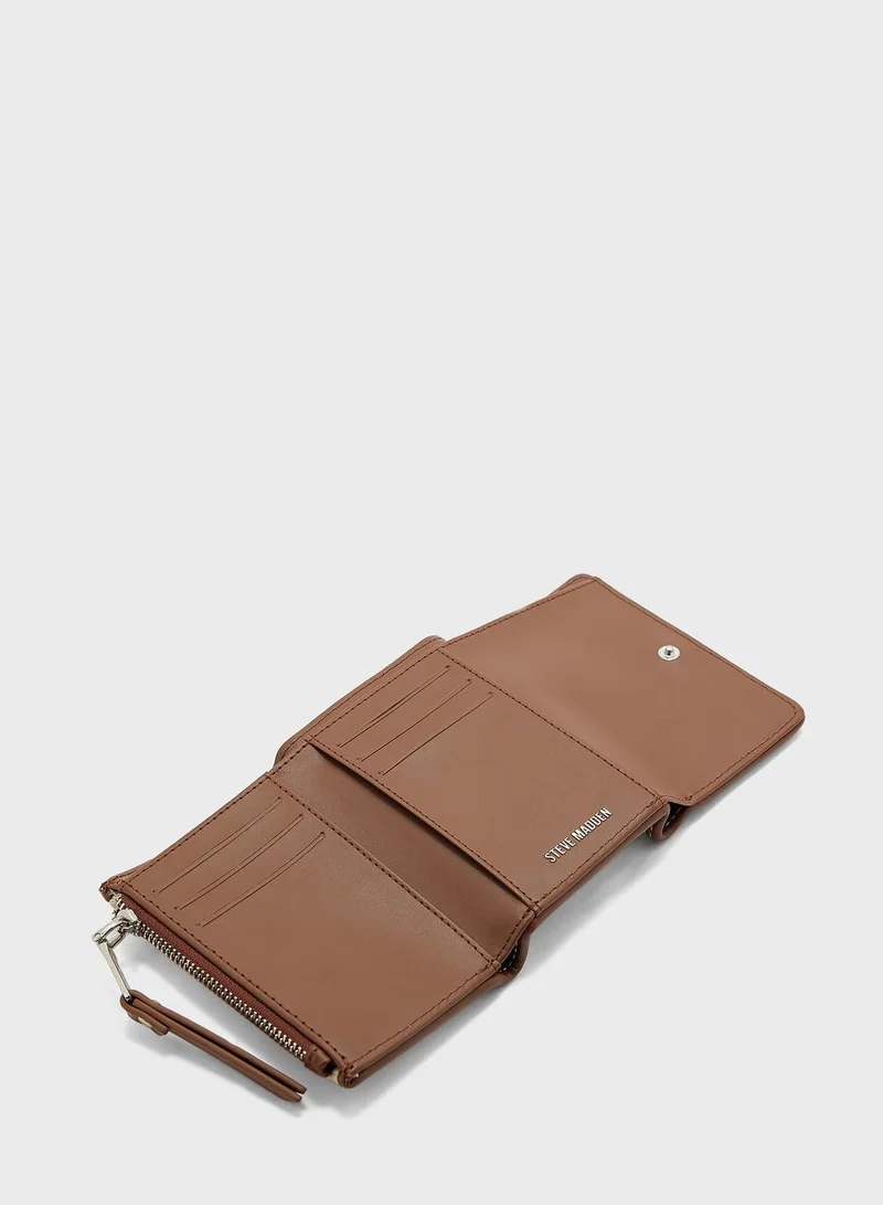 STEVE MADDEN Logo Detailed Flap Over Wallets