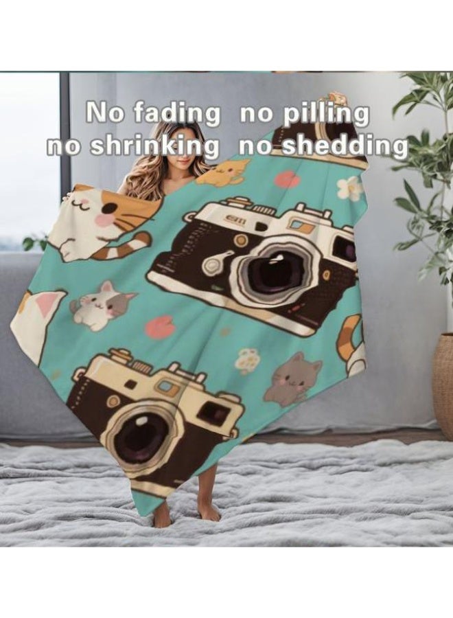 general Flannel thin blanket (warm and comfortable, suitable for sleep, gaming, dust removal and sandproof) 150cm*200cm - 1027 - Image 1