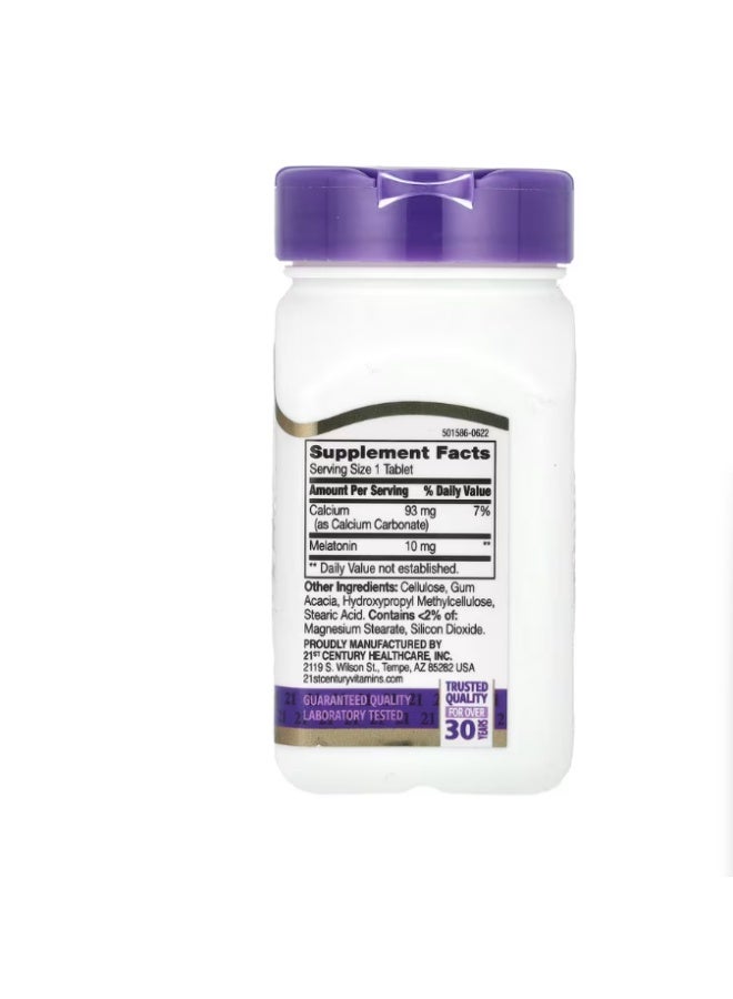 21st Century 🇬🇧 21st Century Extra Strength Prolonged Realease Melatonin 10 mg 120 Tablets - Image 2