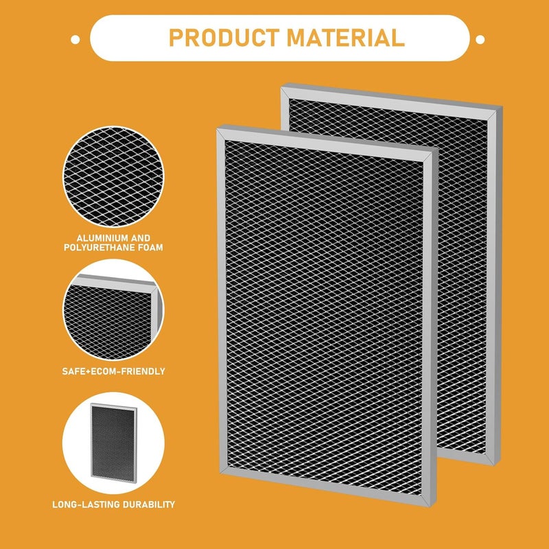 Allisfresh 5695 Washable Dehumidifier Filter Replacement MERV 8 Compatible with Whole-House Dehumidifiers Models 1820 & E070 Series, Size: 8 x 11.7 x1, 2 Pack - Image 2