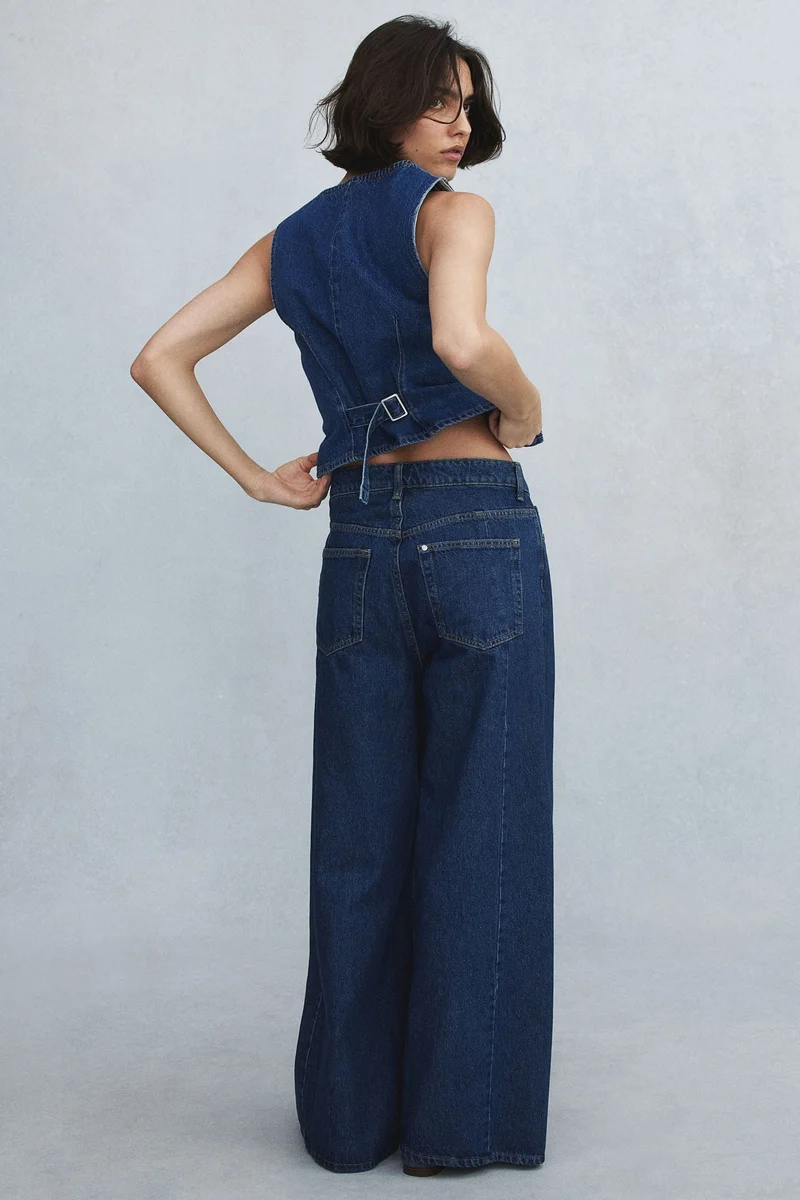 H&M Super Wide High Jeans