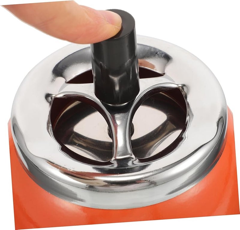 منفضة سجائر معدنية أوتوماتيكية ذاتية الإطفاء بتصميم مقاوم للكسر للمنزل والمكتب والتراس والهواء الطلق - Image 5