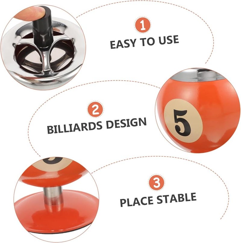 منفضة سجائر معدنية أوتوماتيكية ذاتية الإطفاء بتصميم مقاوم للكسر للمنزل والمكتب والتراس والهواء الطلق - Image 4