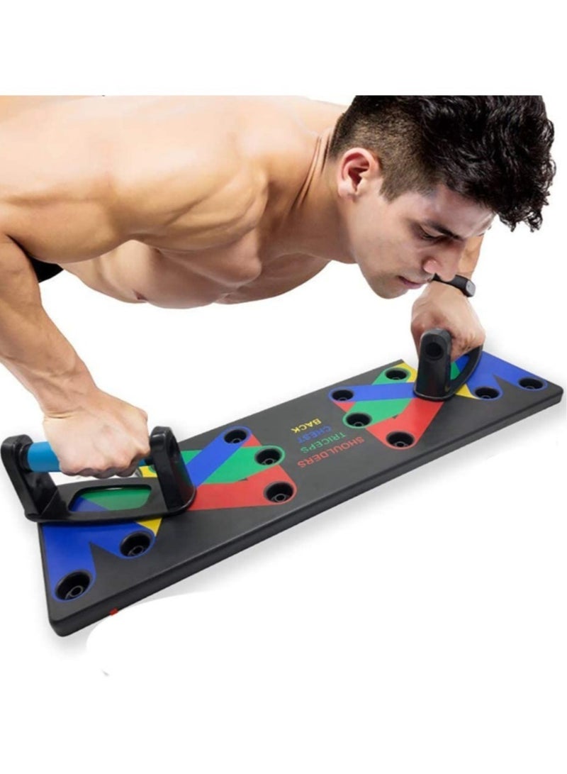 ELTRAZONE 18 in1 Push Up System Fitness Workout Training Gym Exercise Stands - Image 1