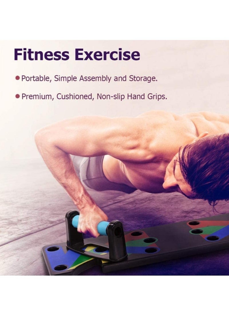ELTRAZONE 18 in1 Push Up System Fitness Workout Training Gym Exercise Stands - Image 4