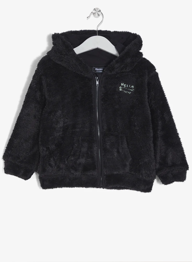 ريبلز مع نمشي Boys Zip Through Hoodie