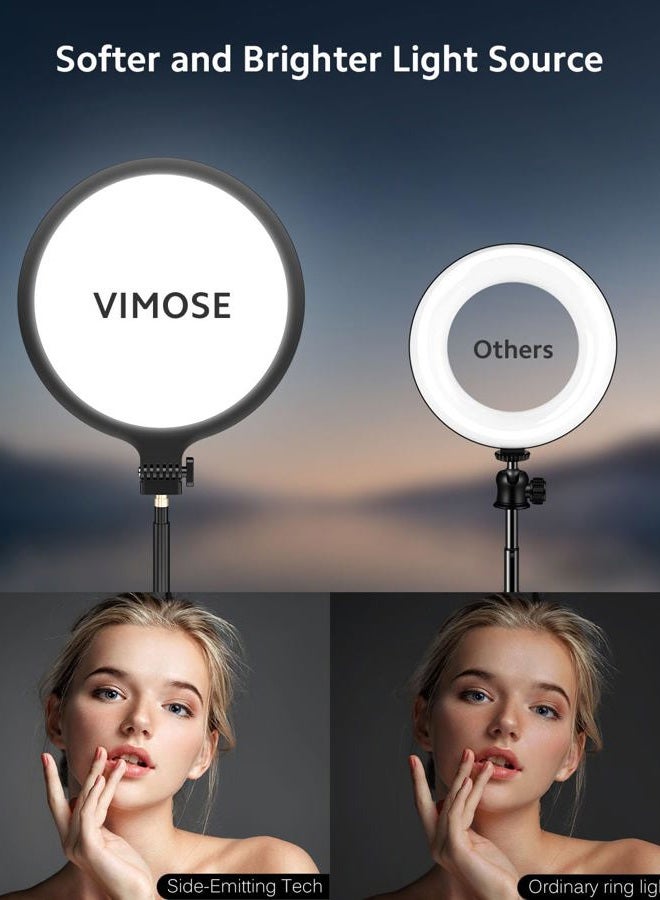 Vimose Ring Light with Stand for Zoom Meeting, 10.5 Inch 360° Zoom Lighting for Video Conference Computer, Computer Light, Full Screen Zoom LED Light with - Image 3
