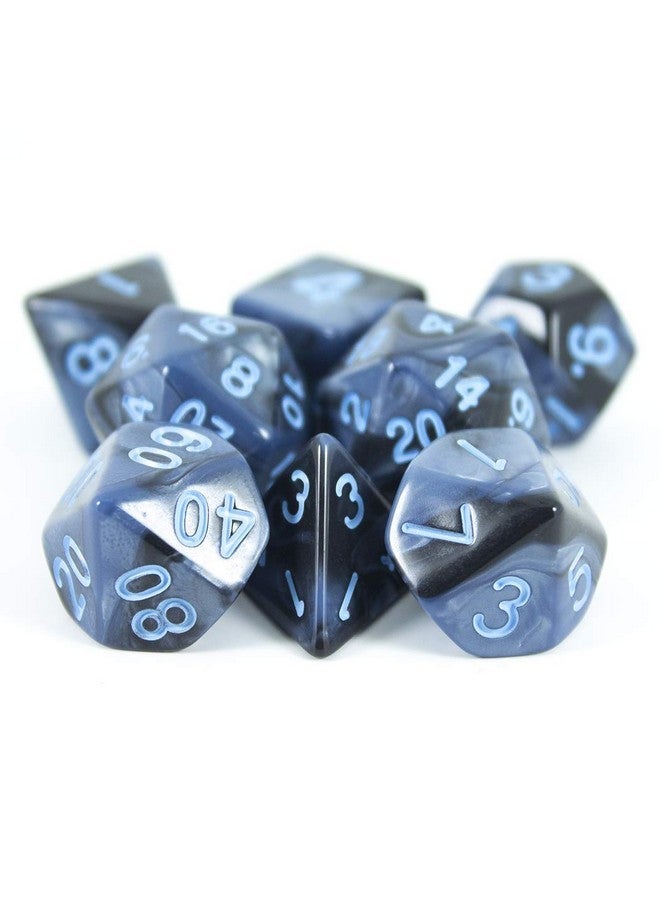 بالادين رول بلايينج نرد لعب الأدوار بالرمادي والأزرق من Paladin - مجموعة DND موسعة مع Extra D20 - "Storm Lord" - Image 3