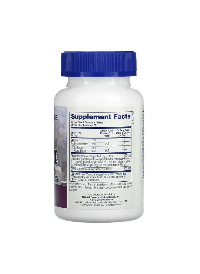 NaturesPlus PediActive Supplement for Active Children Mixed Berry 120 Chewable Tablets  - Image 2