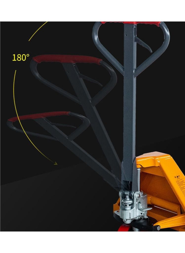 صن رايز شاحنة يدوية بمنصة نقالة 2.5 طن جاك ترولي شديد التحمل لمصنع المستودعات نقل مواد البضائع - Image 5