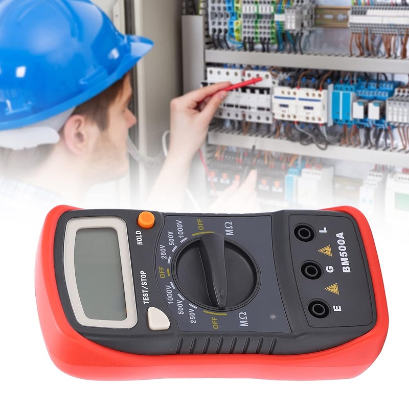 Widely used design BM500A 1000V LCD Tester Digital Insulation Meter Megohm Meter Insulation Tester Multimeter Reinforced edge - Image 1