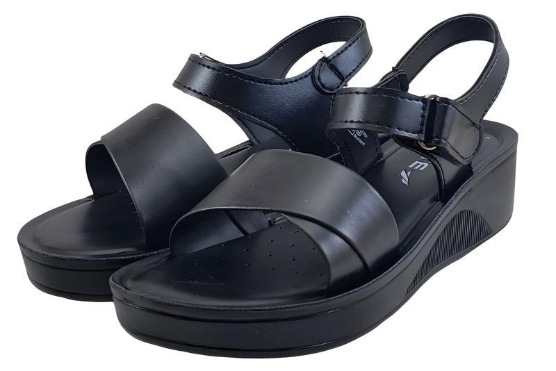 FLITE PUL-192 Girls' Full Black Sandals – Comfortable, Durable, and Versatile Footwear (UK Sizes 3-8) (Black, UK Footwear Size System, Adult, Women, Numeric, Medium, 4) - Image 5