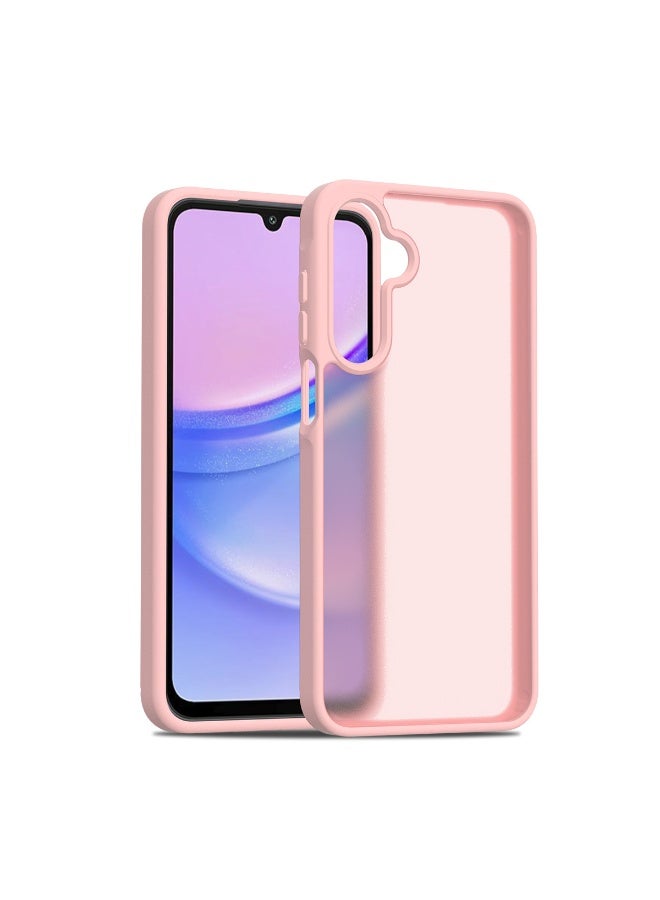 Semi Transparent Anti Fall Protection Case With Magsafe For Samsung A16, Light Pink