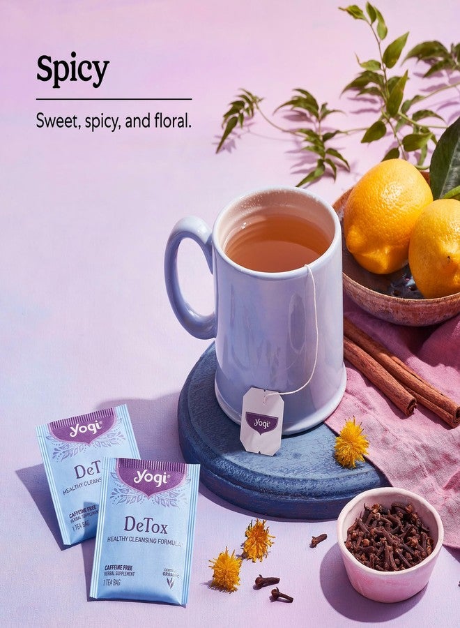 Yogi Tea DeTox Tea - 16 Tea Bags per Pack (4 Packs) - Organic Detox Tea for Digestive & Circulation Support - Includes Burdock, Dandelion, Ginger Root, Black Pepper, Cardamom & Juniper Berry - Image 4