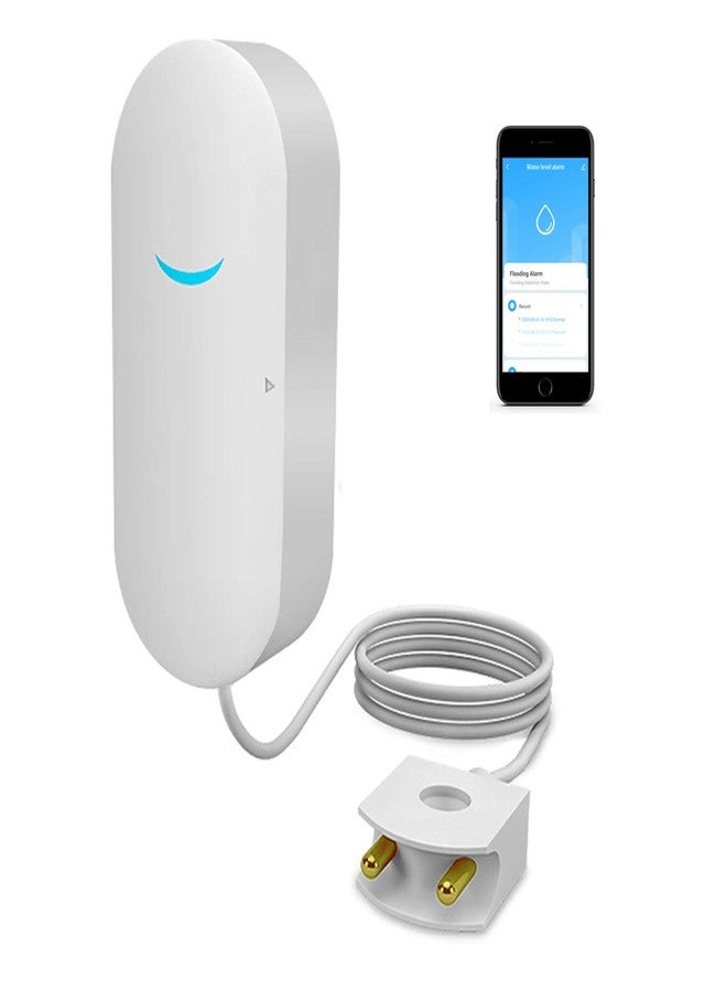 SENCKIT WiFi Water Sensor , Smart Water Leak Detector, Tuya APP Free Remote Monitoring of Leaks, App Alerts,Remote Notification for Laundry, Basement, Kitchen, Bathroom, Closet - Image 1