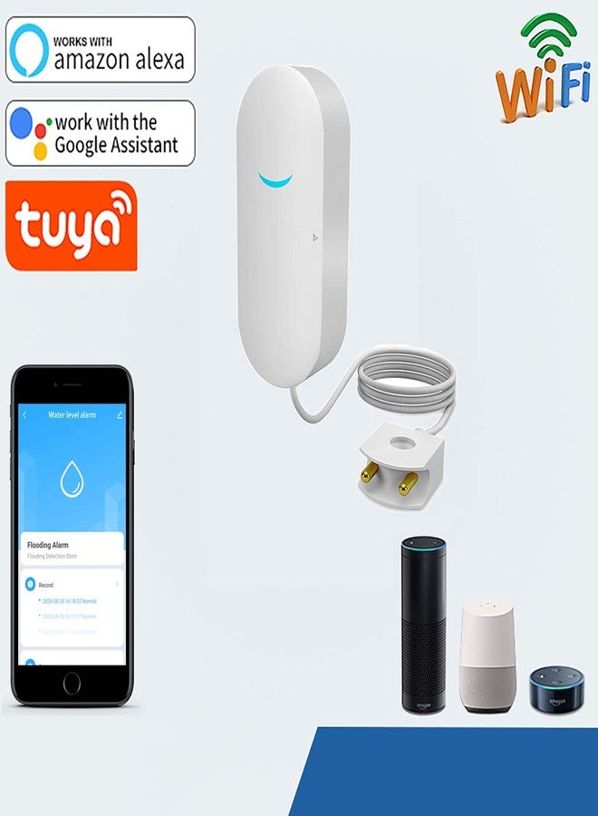 SENCKIT WiFi Water Sensor , Smart Water Leak Detector, Tuya APP Free Remote Monitoring of Leaks, App Alerts,Remote Notification for Laundry, Basement, Kitchen, Bathroom, Closet - Image 2