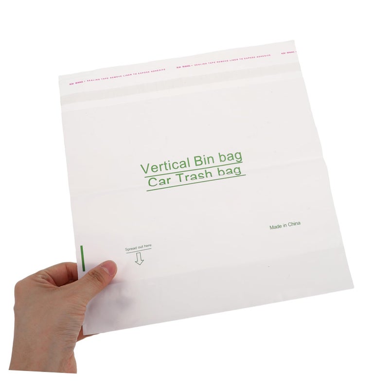 Unomor Disposable Car Trash Bag 40pcs Mini Adhesive Vehicle Garbage for Travel - Image 5