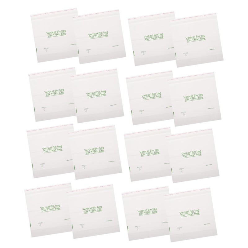Unomor Disposable Car Trash Bag 40pcs Mini Adhesive Vehicle Garbage for Travel - Image 2