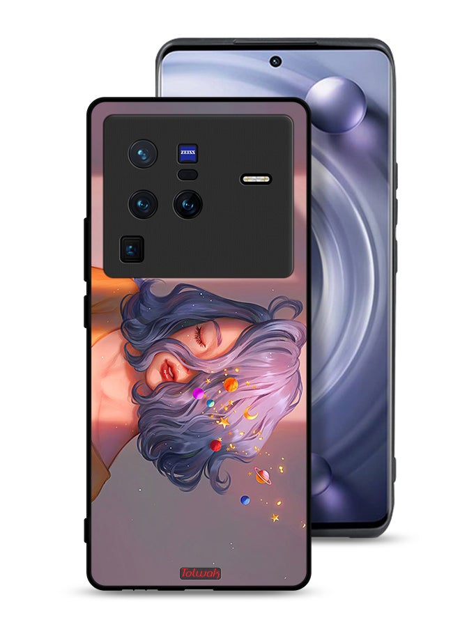Tolwak Vivo X80 Pro Protective Case Cover Girl And Space Art - Image 1