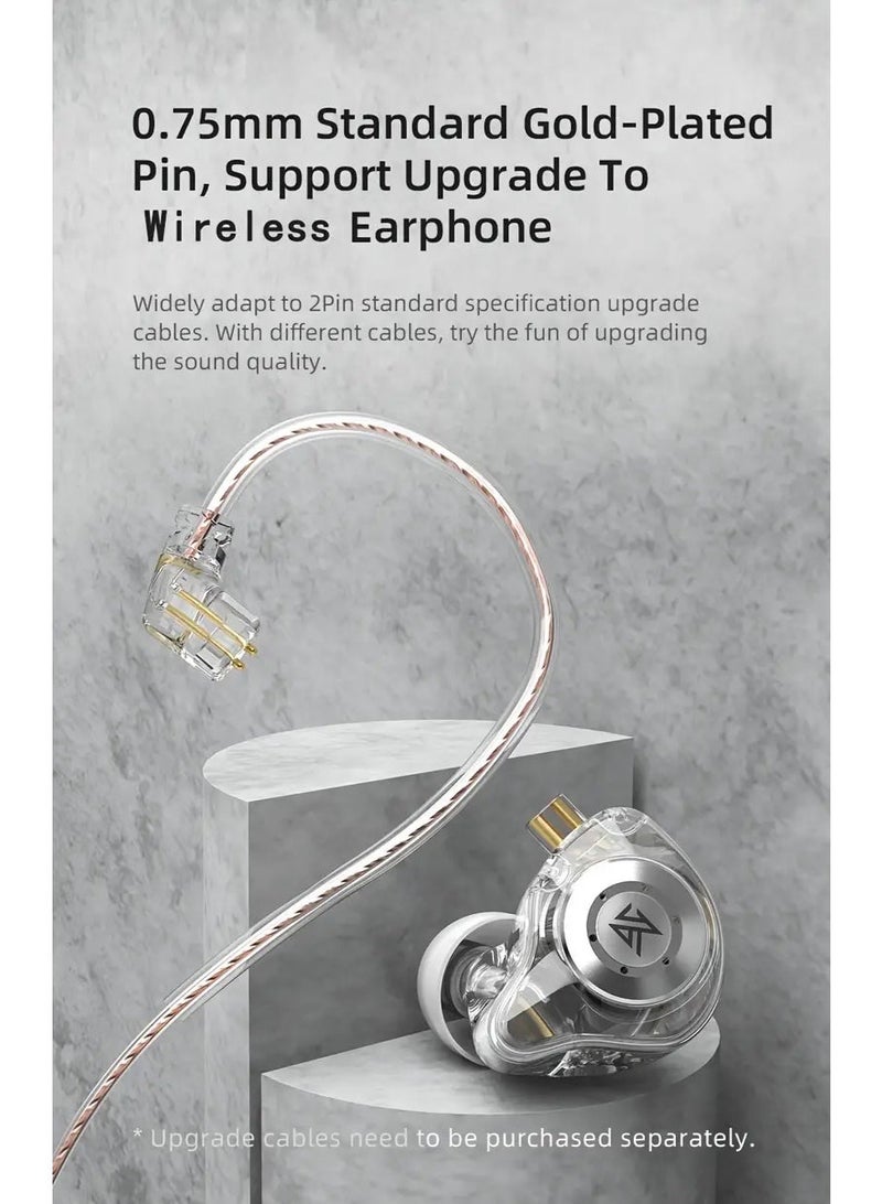 Linsoul KZ EDX PRO Earphones, KZ in Ear Monitors, HiFi Gaming Earbuds with New 1DD 10mm Dynamic Driver, Bass Sound Wired Earbuds, IEM Earbuds with Detachable Cable for Music Gaming Video (Cayn, with mic) - Image 4