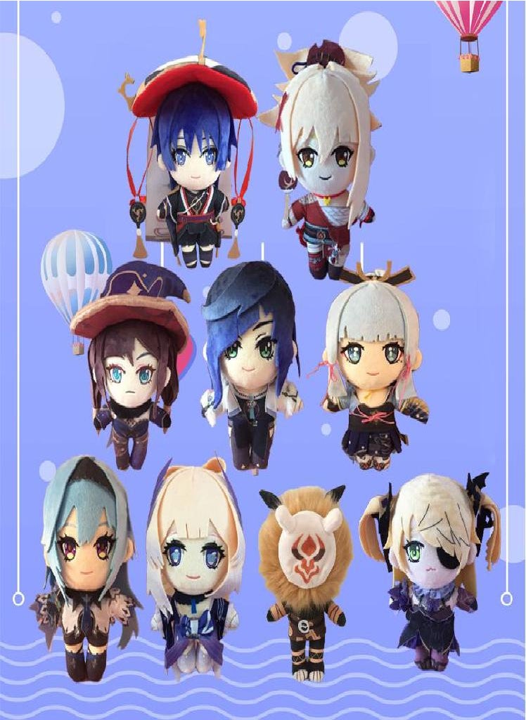 Eckek - Anime Lumine Plush Doll Toy Kunikuzushi YeLan Keqing Game Cute Soft Stuffed Pillow Kids Gift 20cm - Image 1