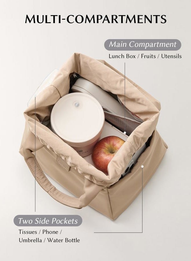 EACHY Lunch Box for Women, Insulated Lunch Bag for Men, Reusable Lunch Tote Cute Cooler Bag Soft Lunchbox for Work, Travel, Camping, Picnic - Image 2