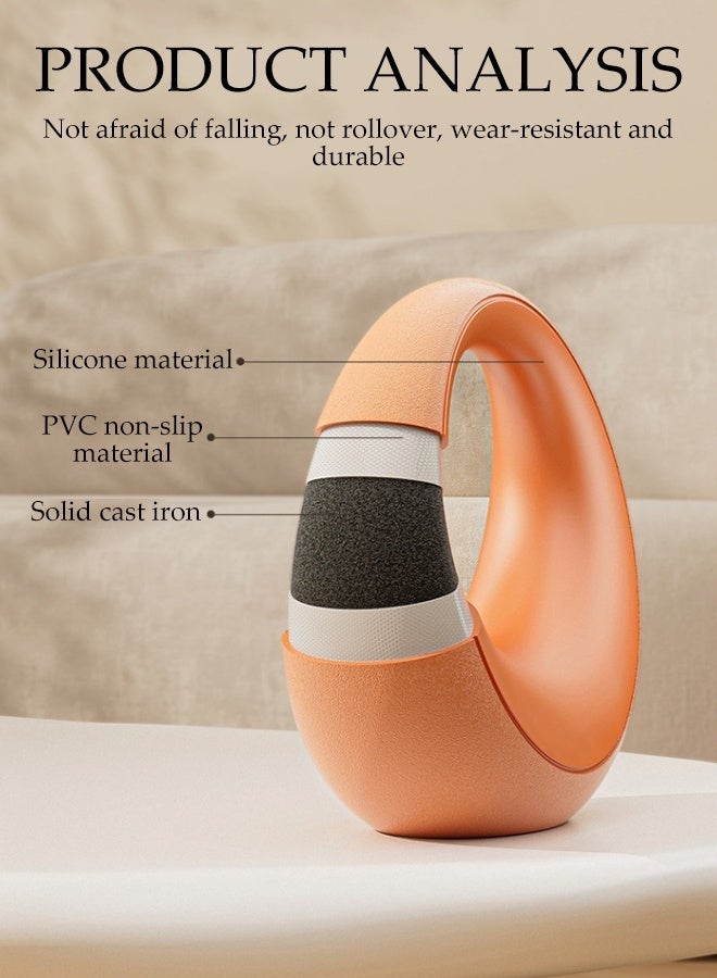 DUNISO 2.5KG Pvc Soft Shell Kettlebell for Indoor or Outdoor, Anti-Slip Grip ,Body Shaping Strength Training Core Training ,Full-Body Exercises Dumbbell - Image 5