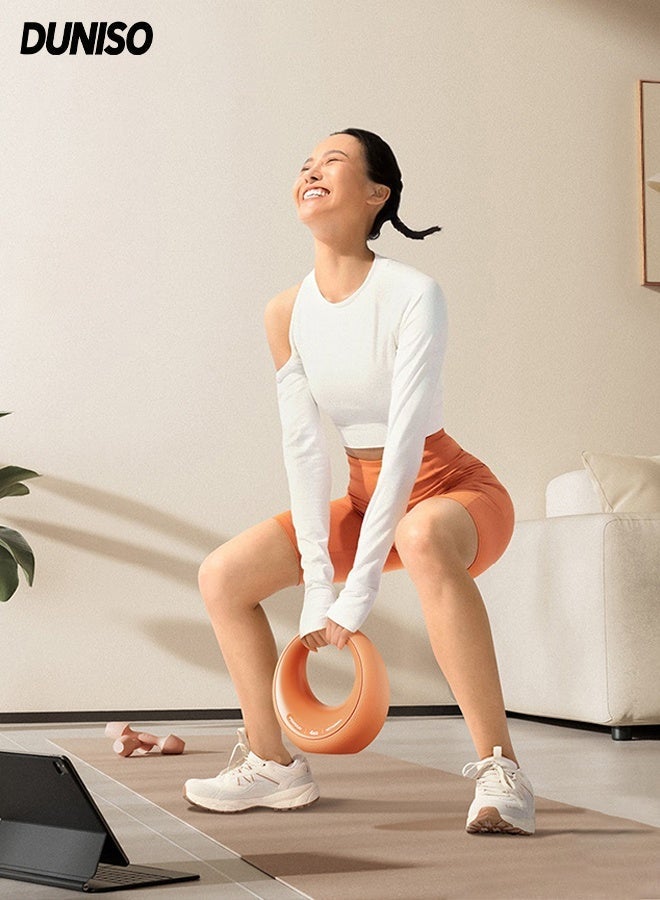 DUNISO 2.5KG Pvc Soft Shell Kettlebell for Indoor or Outdoor, Anti-Slip Grip ,Body Shaping Strength Training Core Training ,Full-Body Exercises Dumbbell - Image 1