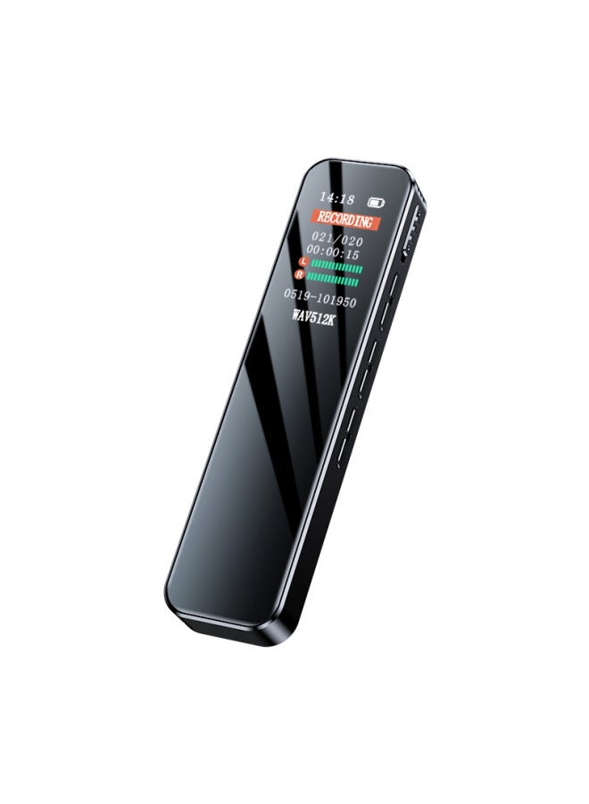 كمبيوتر رقمي/مسجل/ديكتافون - تشغيل تسجيل صوت عالي الجودة، واجهة USB - اللون: أسود - السعة: 16 جيجابايت - Image 1