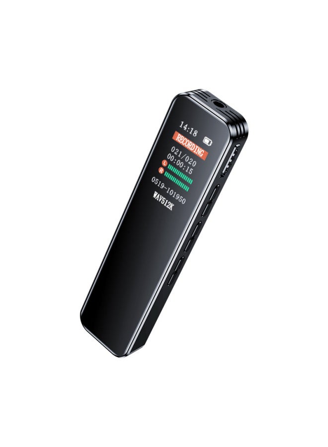 كمبيوتر رقمي/مسجل/ديكتافون - تشغيل تسجيل صوت عالي الجودة، واجهة USB - اللون: أسود - السعة: 16 جيجابايت - Image 5