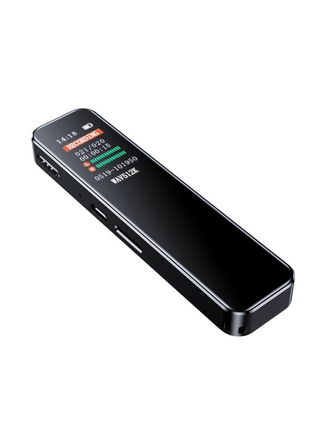 كمبيوتر رقمي/مسجل/ديكتافون - تشغيل تسجيل صوت عالي الجودة، واجهة USB - اللون: أسود - السعة: 16 جيجابايت - Image 3