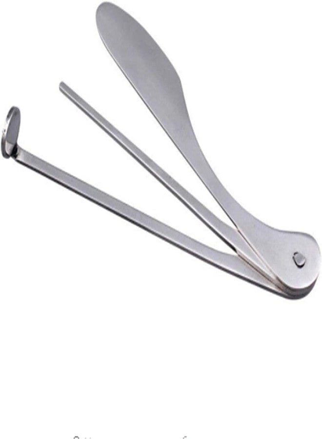Galepromot Silver Pipe Tamper Tool Pipe Reamer Tool Stainless Steel Pipe Cleaner Cleaning Tool Reamers Tamper Tool Practical Accessories - Image 1
