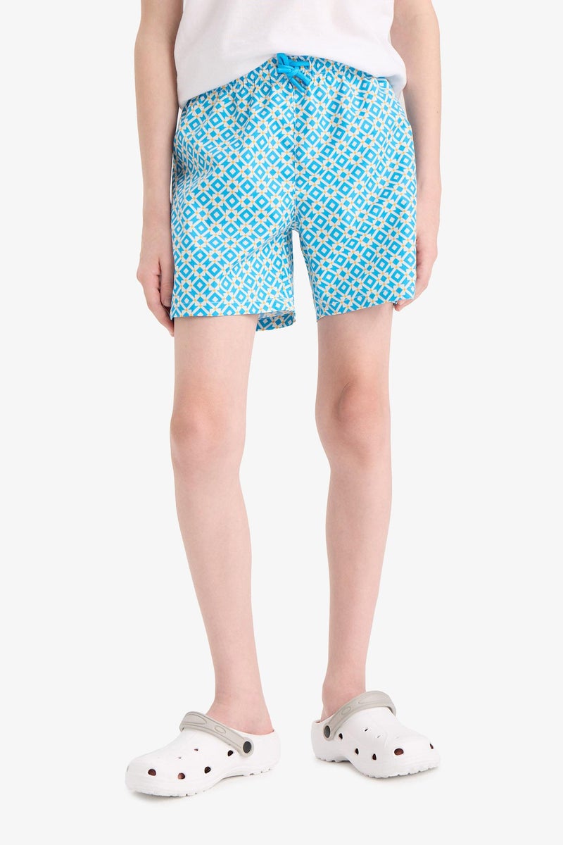 DeFacto Blue Boy Boy Regular Fit Hawaii Swim Shorts Casual - Image 4