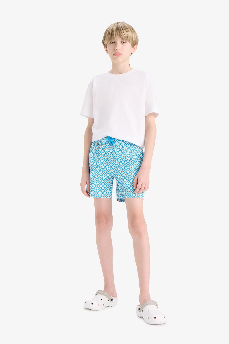 DeFacto Blue Boy Boy Regular Fit Hawaii Swim Shorts Casual - Image 1