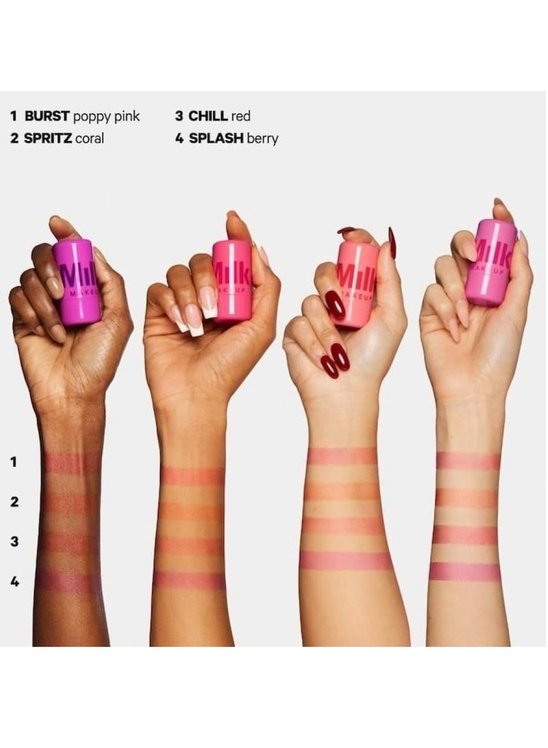 MILK MAKEUP Milk Makeup Blush Jelly Tint - Splash Berry Plum 5g  - Image 4