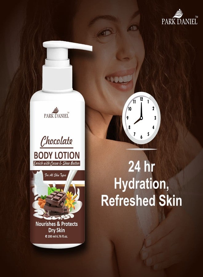 Park Daniel Chocolate Body Lotion with Shea and Cocoa Butter - For Dry Winter Skin with Moisturising Cream Combo Pack Of 3, 200ml (600ml) - Image 4