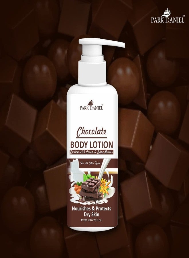 Park Daniel Chocolate Body Lotion with Shea and Cocoa Butter - For Dry Winter Skin with Moisturising Cream Combo Pack Of 3, 200ml (600ml) - Image 2