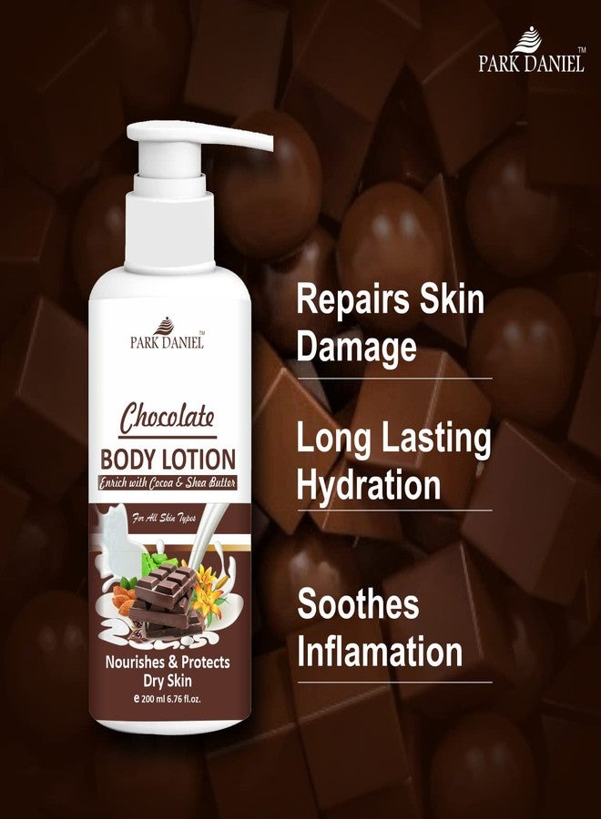 Park Daniel Chocolate Body Lotion with Shea and Cocoa Butter - For Dry Winter Skin with Moisturising Cream Combo Pack Of 3, 200ml (600ml) - Image 3
