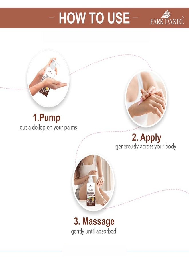 Park Daniel Chocolate Body Lotion with Shea and Cocoa Butter - For Dry Winter Skin with Moisturising Cream Combo Pack Of 3, 200ml (600ml) - Image 5