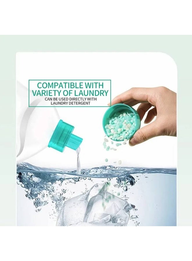 حبوب معطرة للملابس والعناية بالأقمشة – عبوة 220 جرام – معطر للملابس ومثبت رائحة طويل الأمد – بنكهة أزهار أوسمانثوس أولونغ، خوخ ياسمين، برتقال ومشمش – مع عامل تليين للأقمشة ونعومة طبيعية – مناسب للغسيل اليدوي والآلي – آمن على الجلد وذو تركيبة قابلة للذوبان – يحافظ على الأقمشة ناعمة، لامعة وخالية من الكهرباء الساكنة – للعناية بجميع أنواع الملابس، الأقمشة الرقيقة والسميكة، والملاءات والبطانيات - Image 5