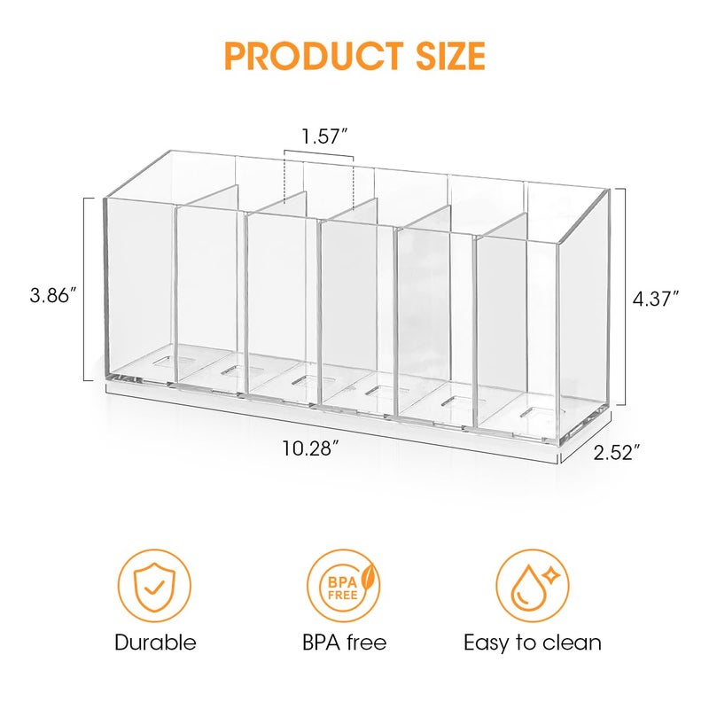 AIEVE 2 Pack Drink Packet Organizer, Water Drink Packet Holder with Removable Dividers for Pantry Organizers and Storage, Water Flavor Powder Mix Holder for Kitchen Storage Organization - Image 5