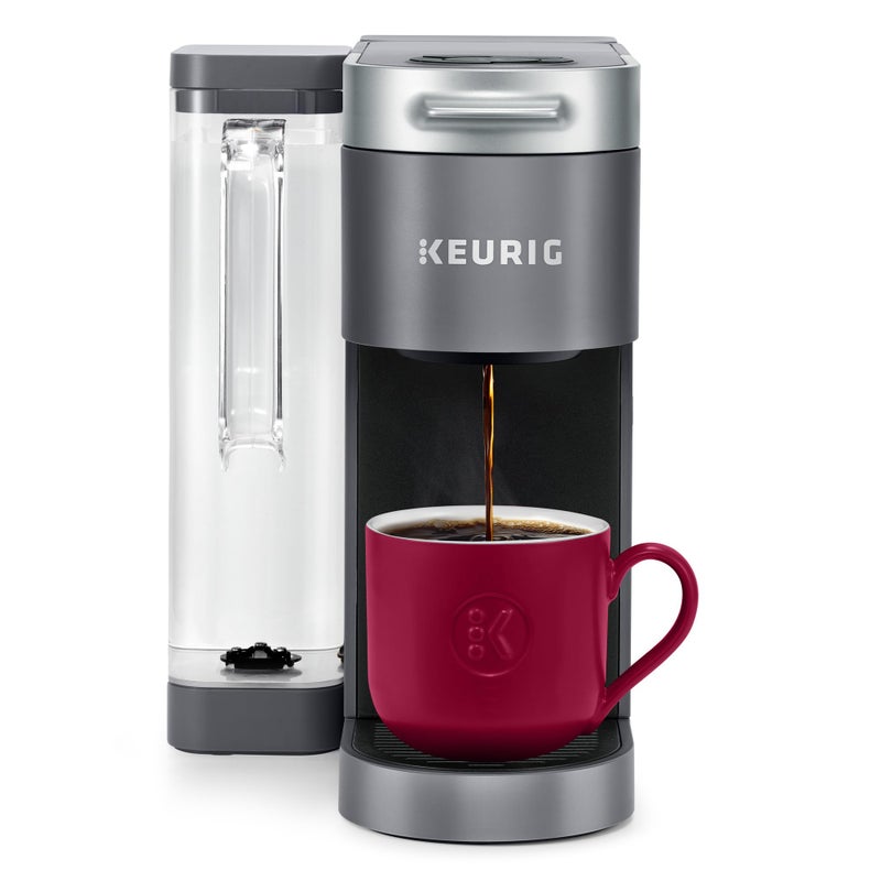 Keurig KSupreme Single Serve KCup Pod Coffee Maker MultiStream Technology 4 Brew Sizes 66oz DualPosition Removable Reservoir Gray