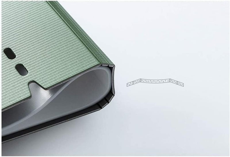 File Folders 2pc A4 Multi-Layer Insert Folders Test Papers Stationery Student Office Transparent Bag Folder Pad Board Paper Organizer(Green) - Image 4