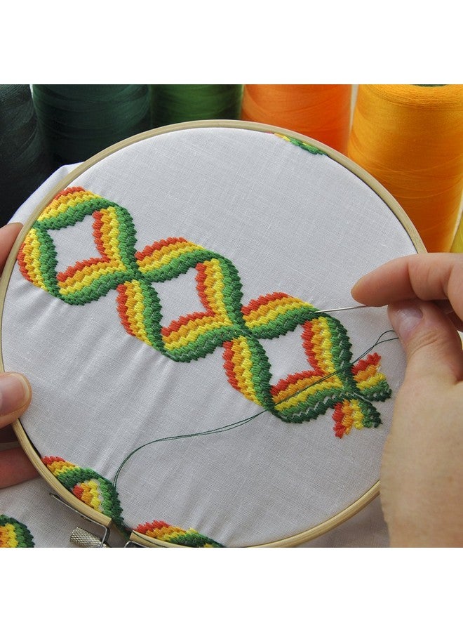 Pllieay 12 Pieces 4 Inch Embroidery Hoops Bamboo Circle Cross Stitch Hoop Ring For Embroidery, Art Craft Handy Sewing And Home Decoration - Image 4