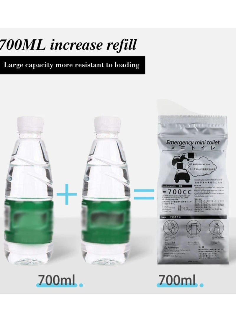 20 Pieces Disposable Urine Bags for Urinate, 700ML Large Capacity Camping Pee Bags, Unisex Urinals Vomit Bags for Travel Urinal Toilet Traffic Jam Emergency Portable Toilet Bee Bag Outdoor Emergency Urinate Bags Disposable Piss Bag Travel Mini Mobile Toilet for Men Women Kids Patient - Image 5