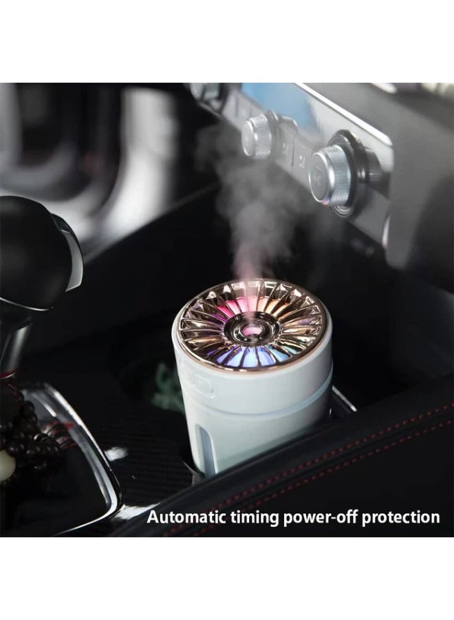 Ultrasonic Car Diffuser with Auto Shut Off Ambient Light & Quiet Mist – Portable Essential Oil Humidifier for Cars, Office, or Travel – Cup Holder Compatible & One-Touch Operation - Image 2