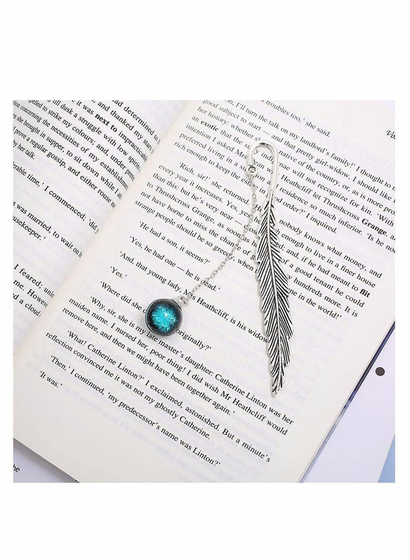 Bookmarks, Metal Bookmark, Retro Feather-shaped Twelve Constellation Bookmarks Ideal Creative Gifts For Readers, Women, Friends, Teachers And Children, Book Decorations - Scorpio - Image 3