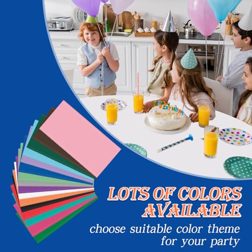 YSYJ 12 Pack White 84 Inch Disposable Plastic Tablecloths Round Table Cloth Plastic Table Cover for Parties - Image 5
