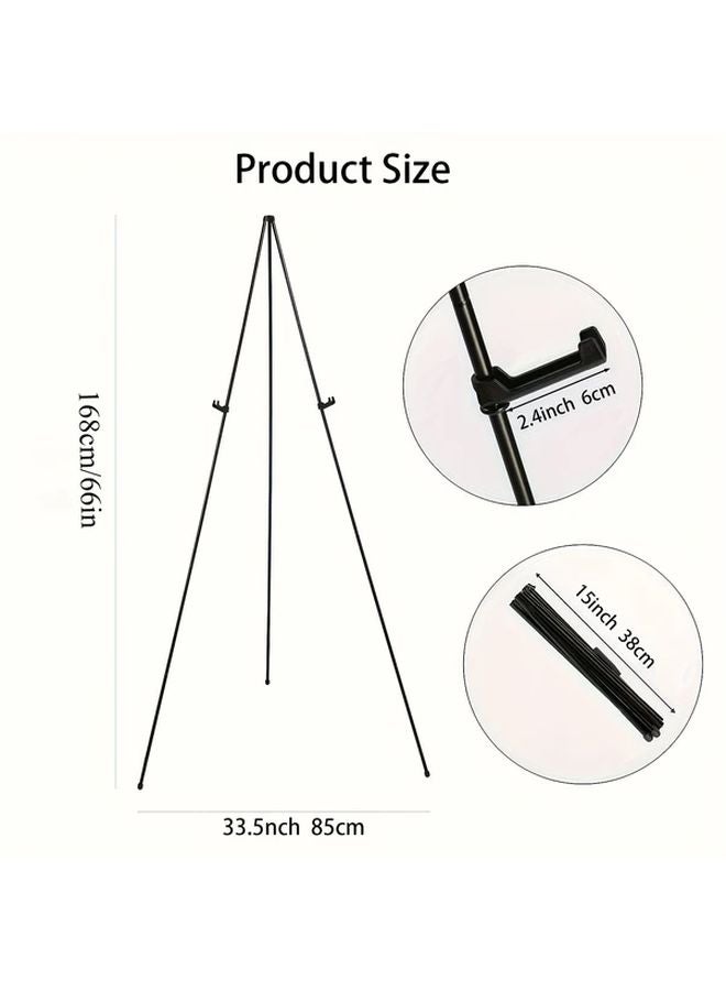 Black Foldable Portable Floor Display Stand For Wedding Banners Posters - Image 5