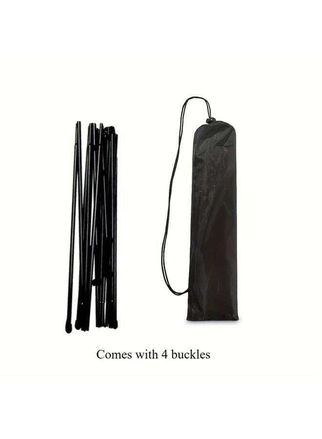 Black Foldable Portable Floor Display Stand For Wedding Banners Posters - Image 1